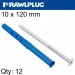 FRAME FIXING FF1 WITH CSK HEAD SCREW 10X120MM 12PSC PER TUB
